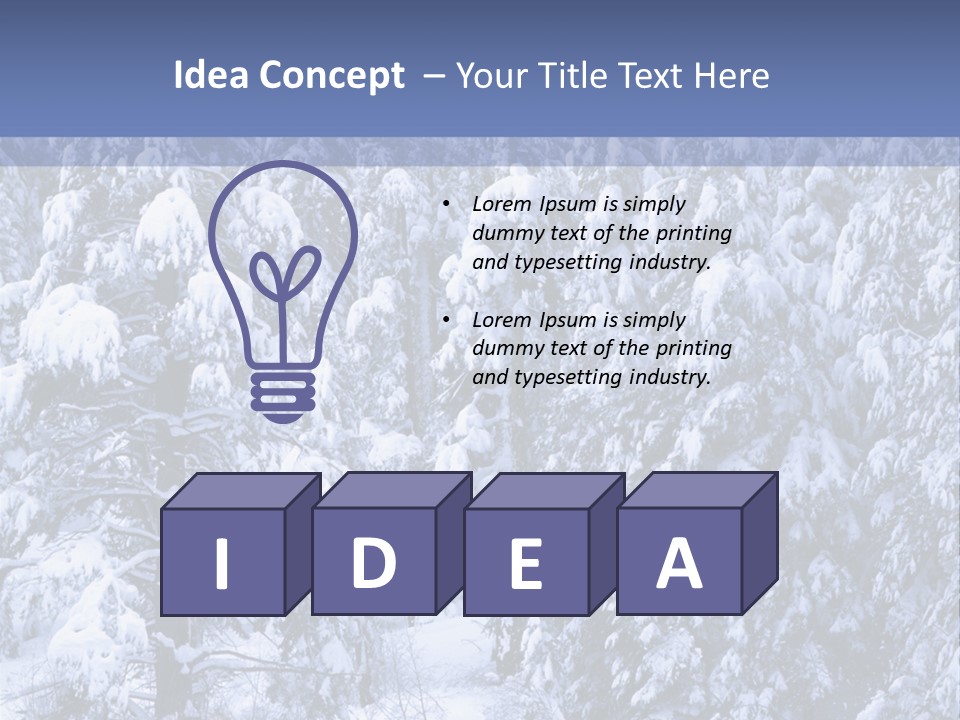 A Group Of People Walking Through A Snow Covered Forest PowerPoint Template