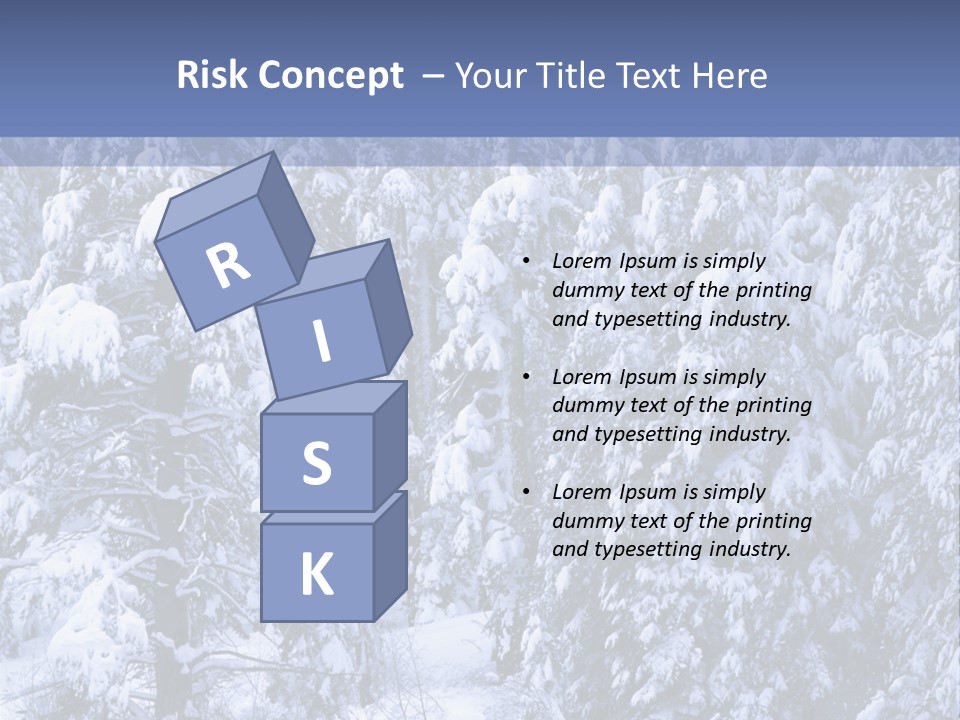 A Group Of People Walking Through A Snow Covered Forest PowerPoint Template