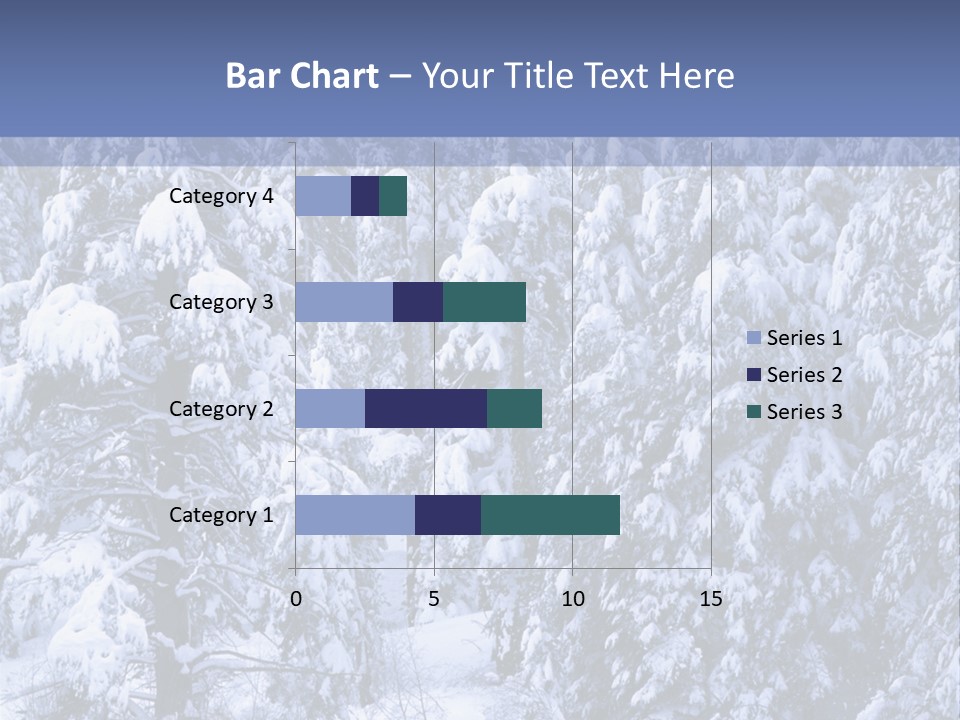 A Group Of People Walking Through A Snow Covered Forest PowerPoint Template