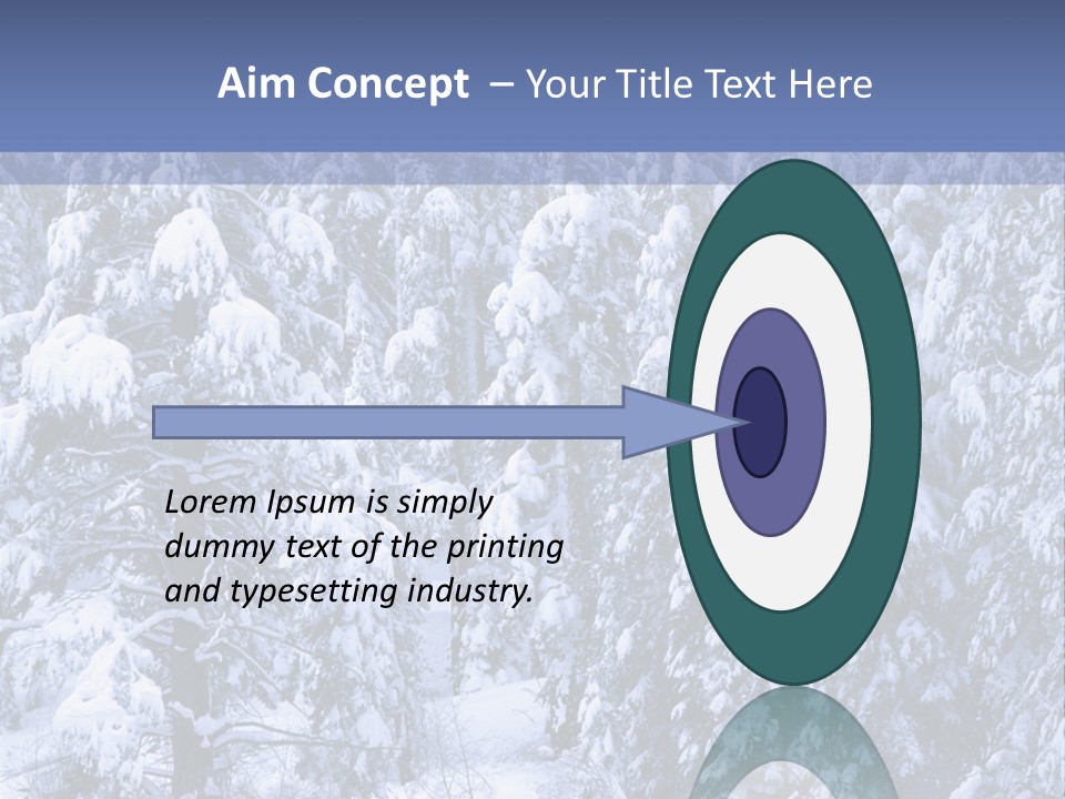 A Group Of People Walking Through A Snow Covered Forest PowerPoint Template