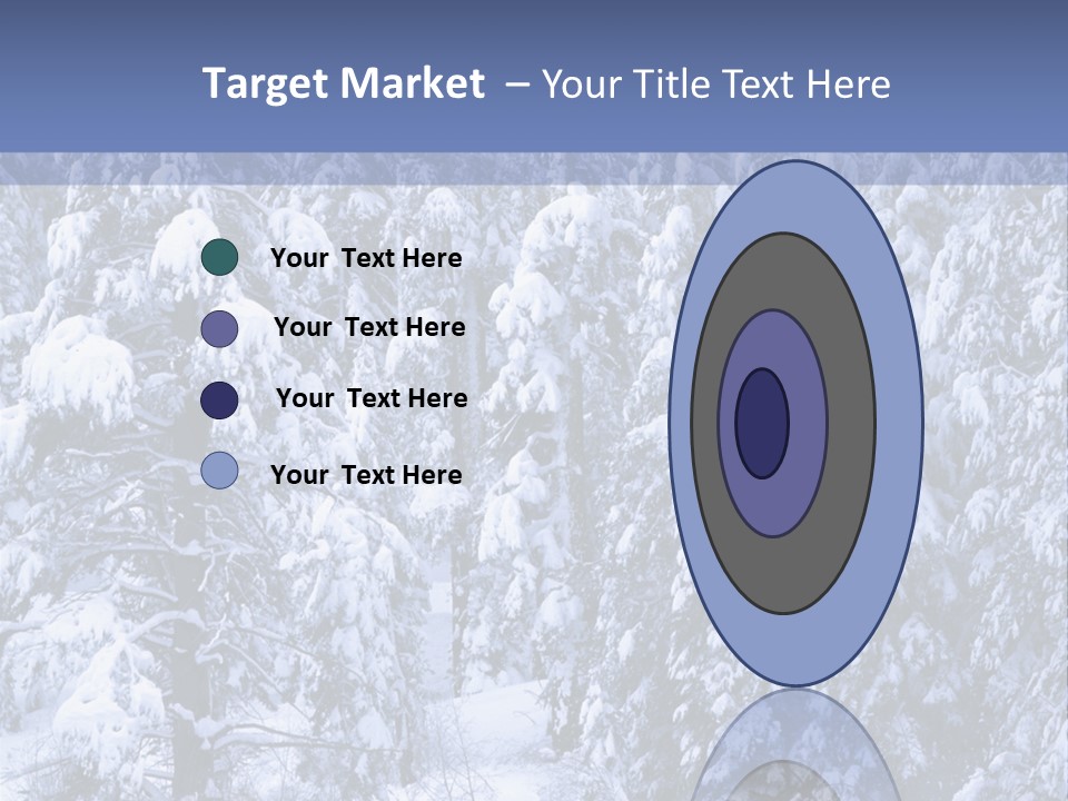 A Group Of People Walking Through A Snow Covered Forest PowerPoint Template