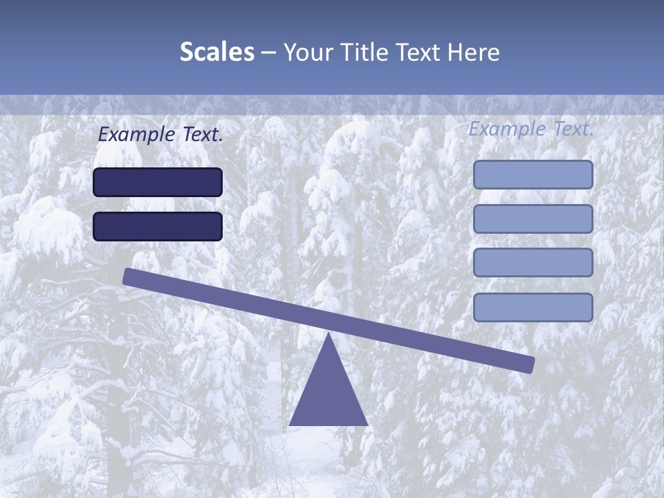 A Group Of People Walking Through A Snow Covered Forest PowerPoint Template
