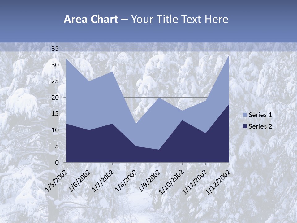 A Group Of People Walking Through A Snow Covered Forest PowerPoint Template