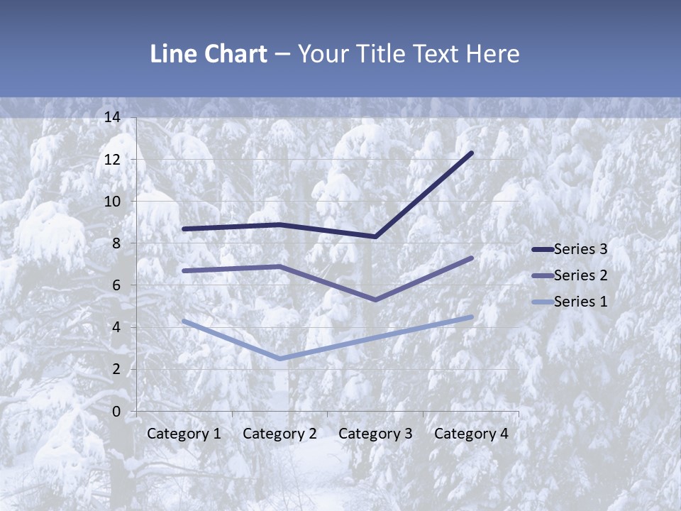 A Group Of People Walking Through A Snow Covered Forest PowerPoint Template