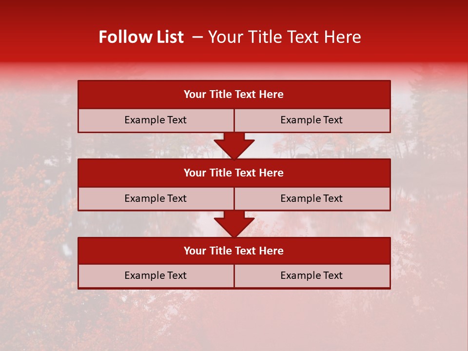 A Lake Surrounded By Trees With A Bridge In The Background PowerPoint Template