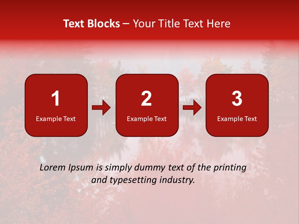 A Lake Surrounded By Trees With A Bridge In The Background PowerPoint Template