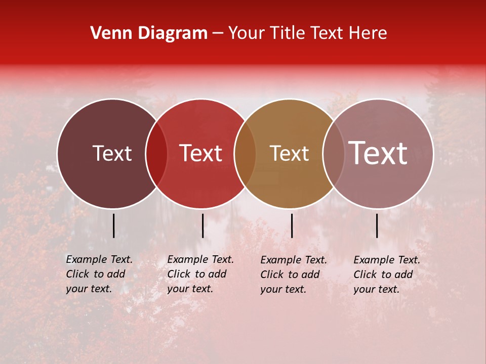A Lake Surrounded By Trees With A Bridge In The Background PowerPoint Template