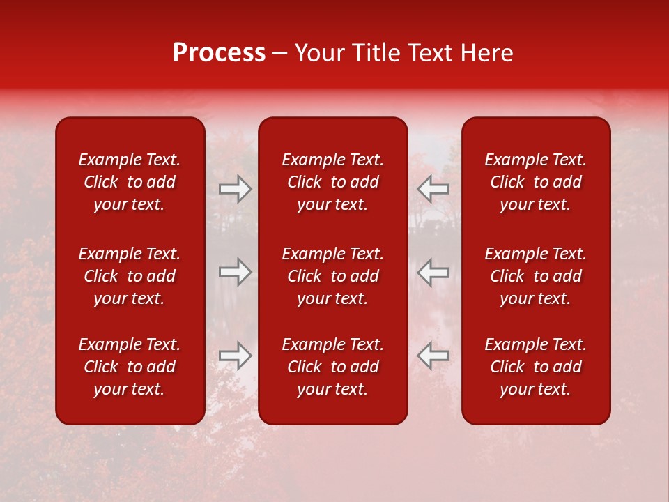 A Lake Surrounded By Trees With A Bridge In The Background PowerPoint Template