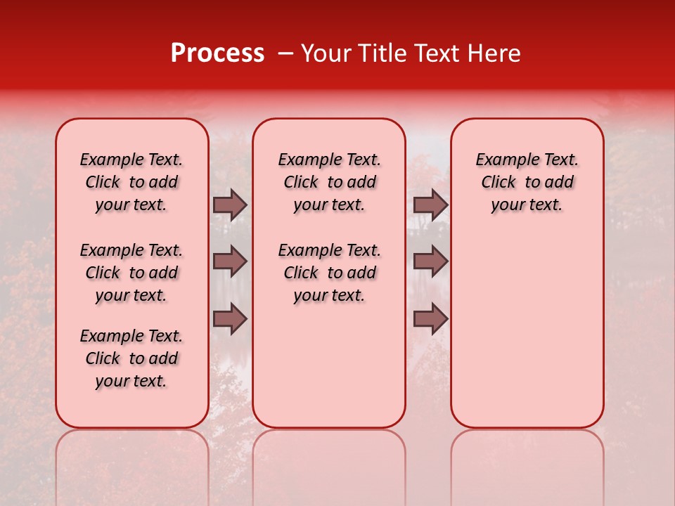 A Lake Surrounded By Trees With A Bridge In The Background PowerPoint Template