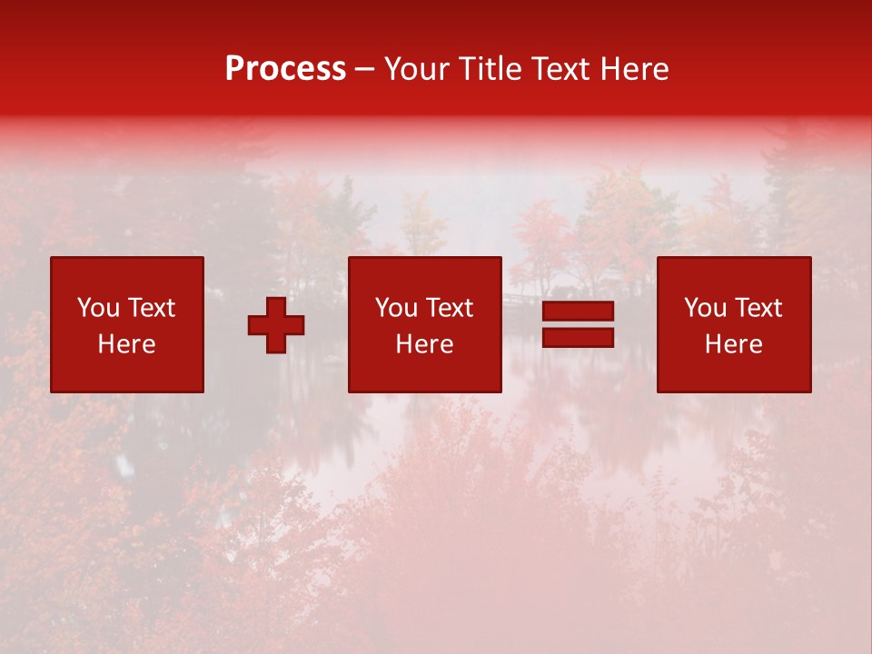 A Lake Surrounded By Trees With A Bridge In The Background PowerPoint Template