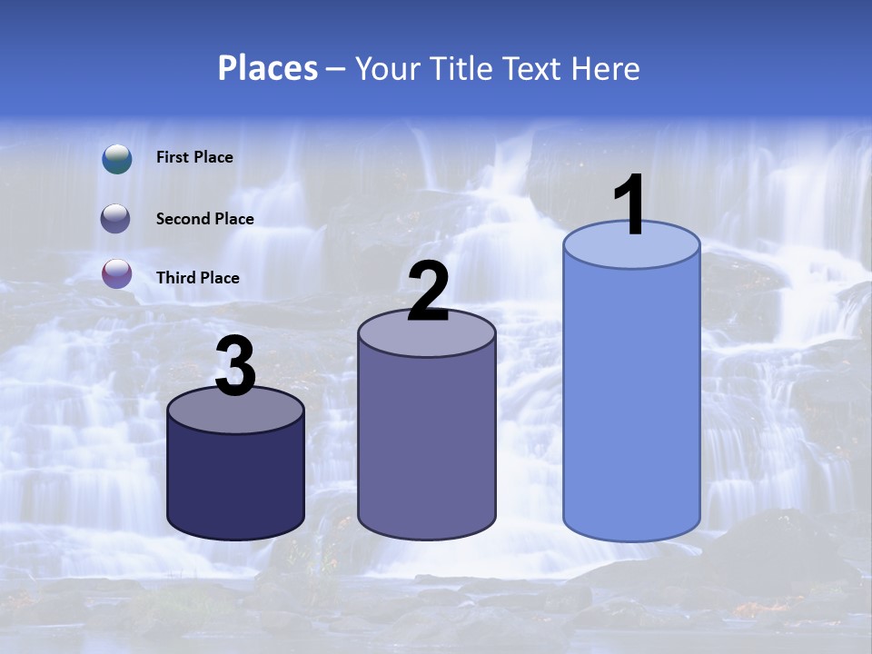 A Large Waterfall With Lots Of Water Coming Out Of It PowerPoint Template