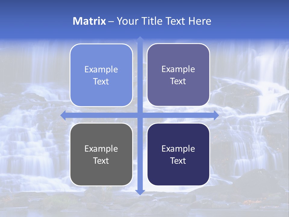 A Large Waterfall With Lots Of Water Coming Out Of It PowerPoint Template
