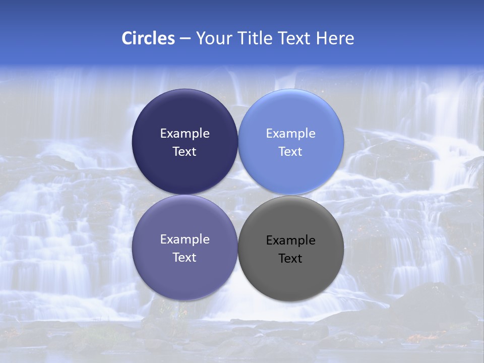 A Large Waterfall With Lots Of Water Coming Out Of It PowerPoint Template