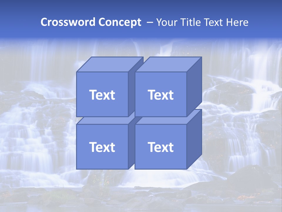 A Large Waterfall With Lots Of Water Coming Out Of It PowerPoint Template