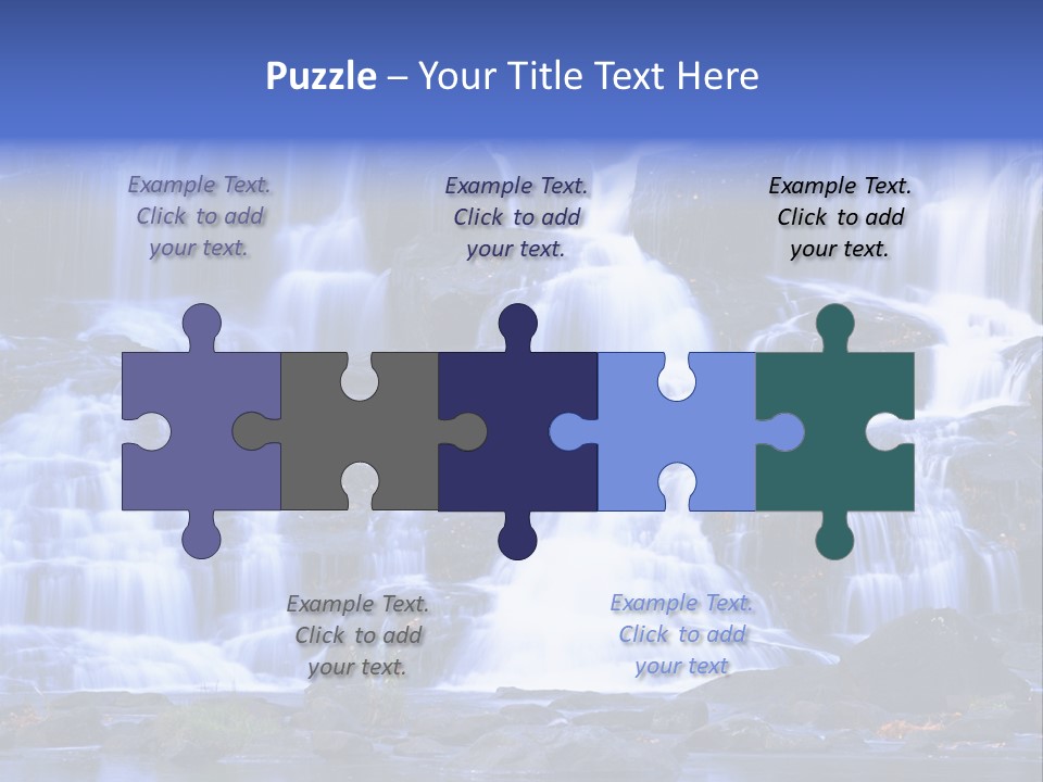A Large Waterfall With Lots Of Water Coming Out Of It PowerPoint Template
