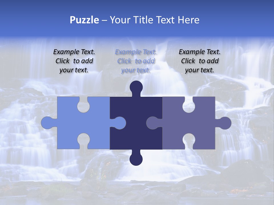 A Large Waterfall With Lots Of Water Coming Out Of It PowerPoint Template