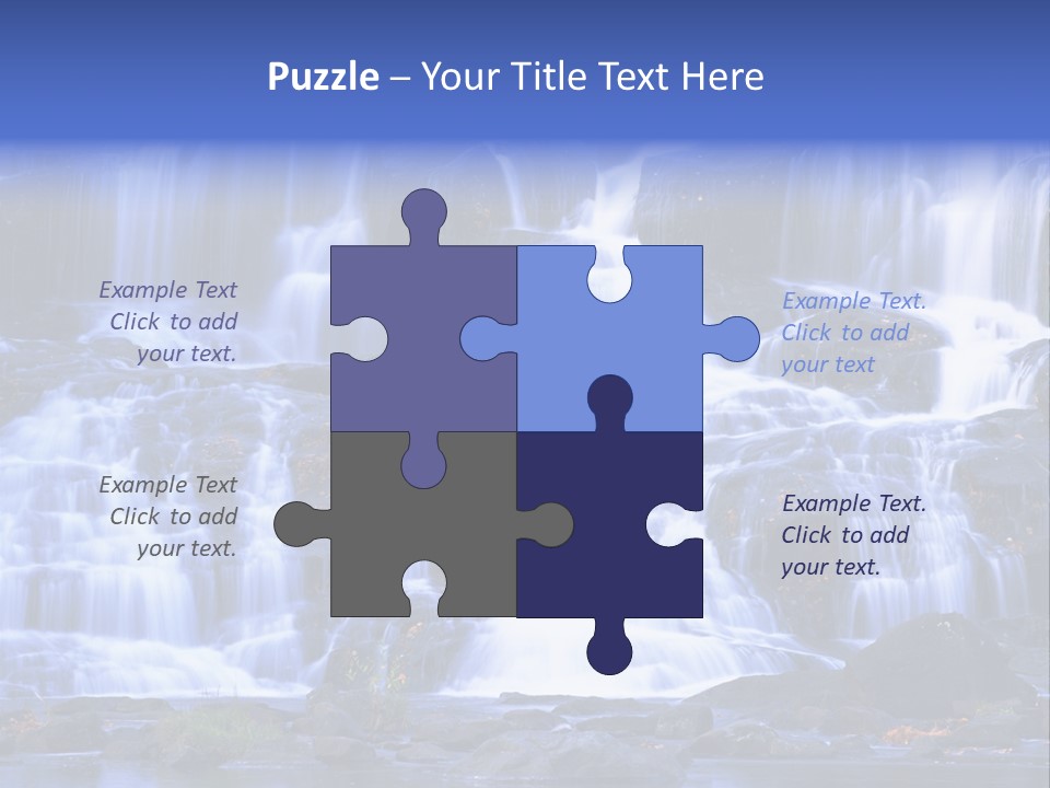 A Large Waterfall With Lots Of Water Coming Out Of It PowerPoint Template