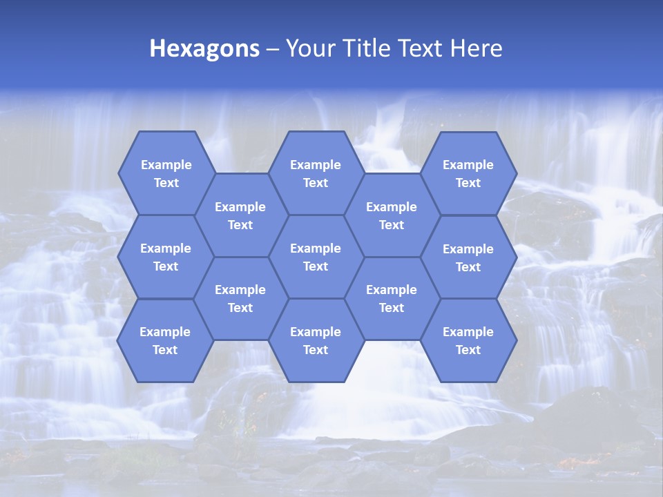 A Large Waterfall With Lots Of Water Coming Out Of It PowerPoint Template