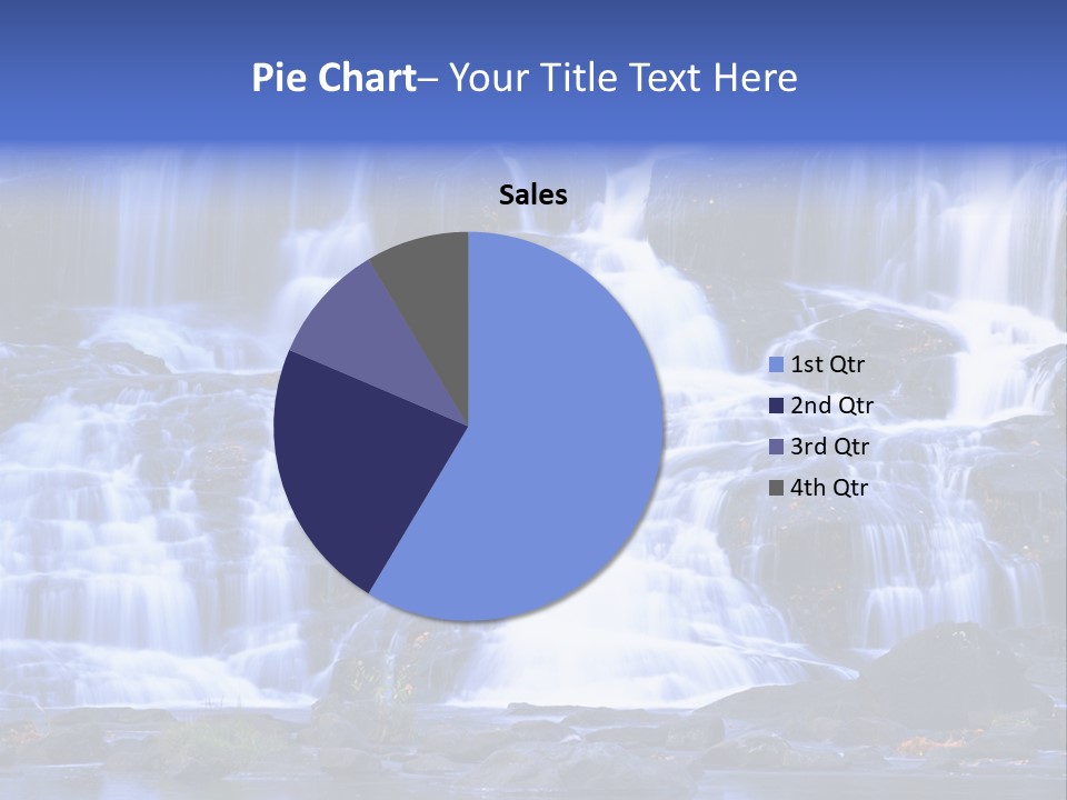 A Large Waterfall With Lots Of Water Coming Out Of It PowerPoint Template