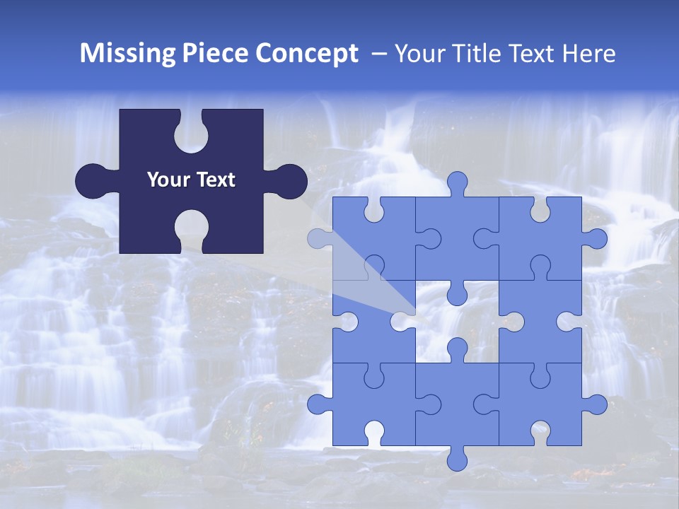 A Large Waterfall With Lots Of Water Coming Out Of It PowerPoint Template