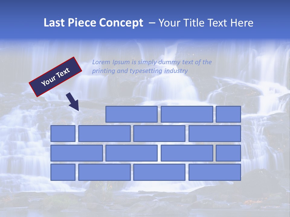 A Large Waterfall With Lots Of Water Coming Out Of It PowerPoint Template