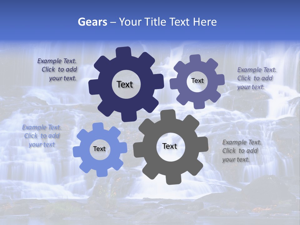 A Large Waterfall With Lots Of Water Coming Out Of It PowerPoint Template