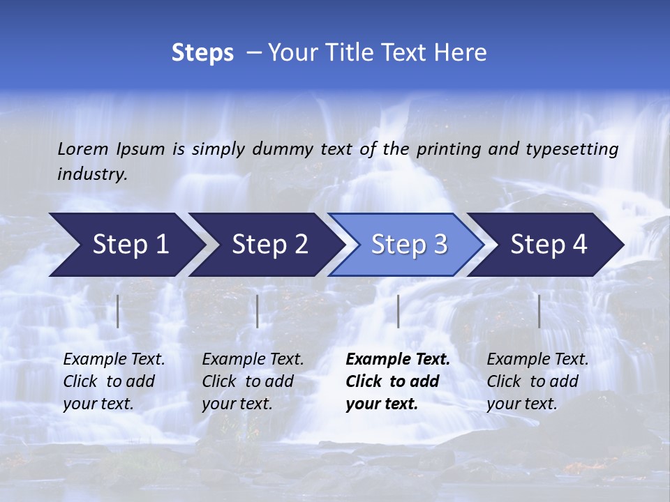 A Large Waterfall With Lots Of Water Coming Out Of It PowerPoint Template