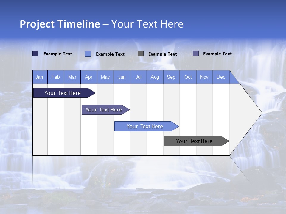 A Large Waterfall With Lots Of Water Coming Out Of It PowerPoint Template