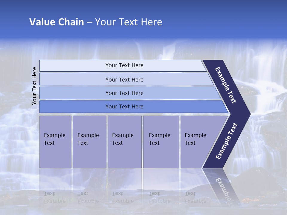 A Large Waterfall With Lots Of Water Coming Out Of It PowerPoint Template