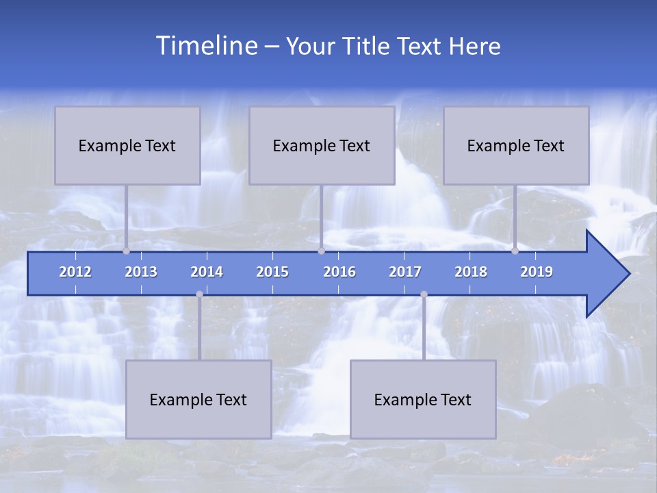 A Large Waterfall With Lots Of Water Coming Out Of It PowerPoint Template