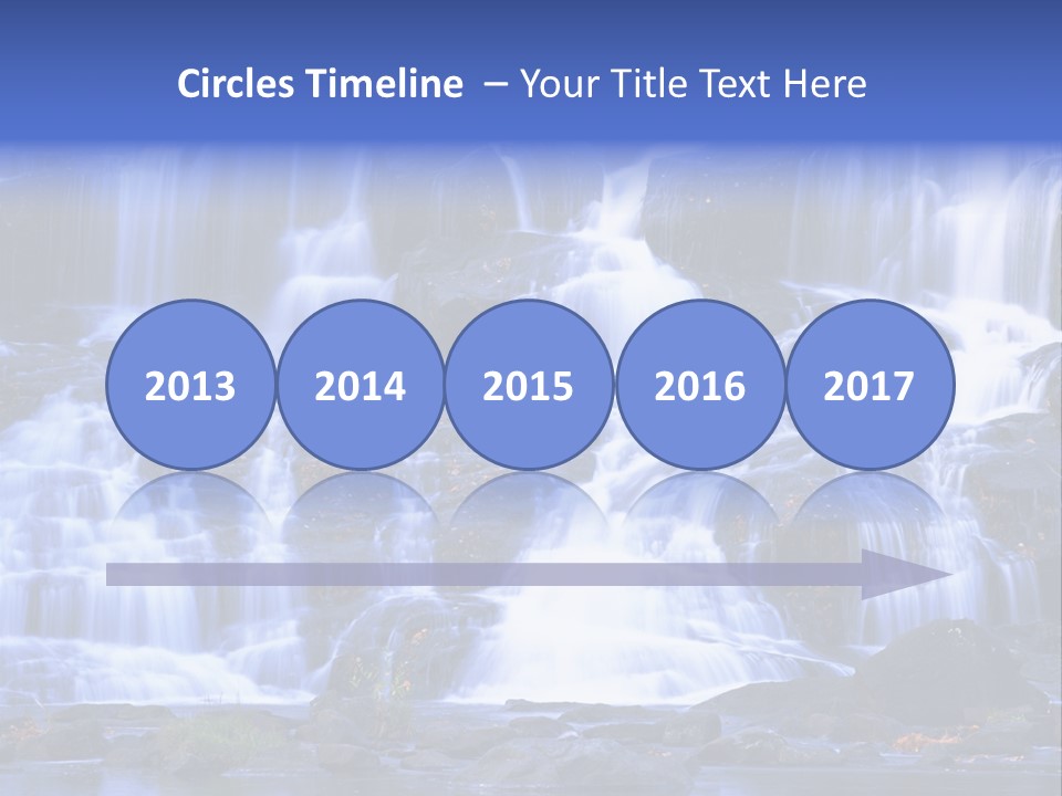 A Large Waterfall With Lots Of Water Coming Out Of It PowerPoint Template