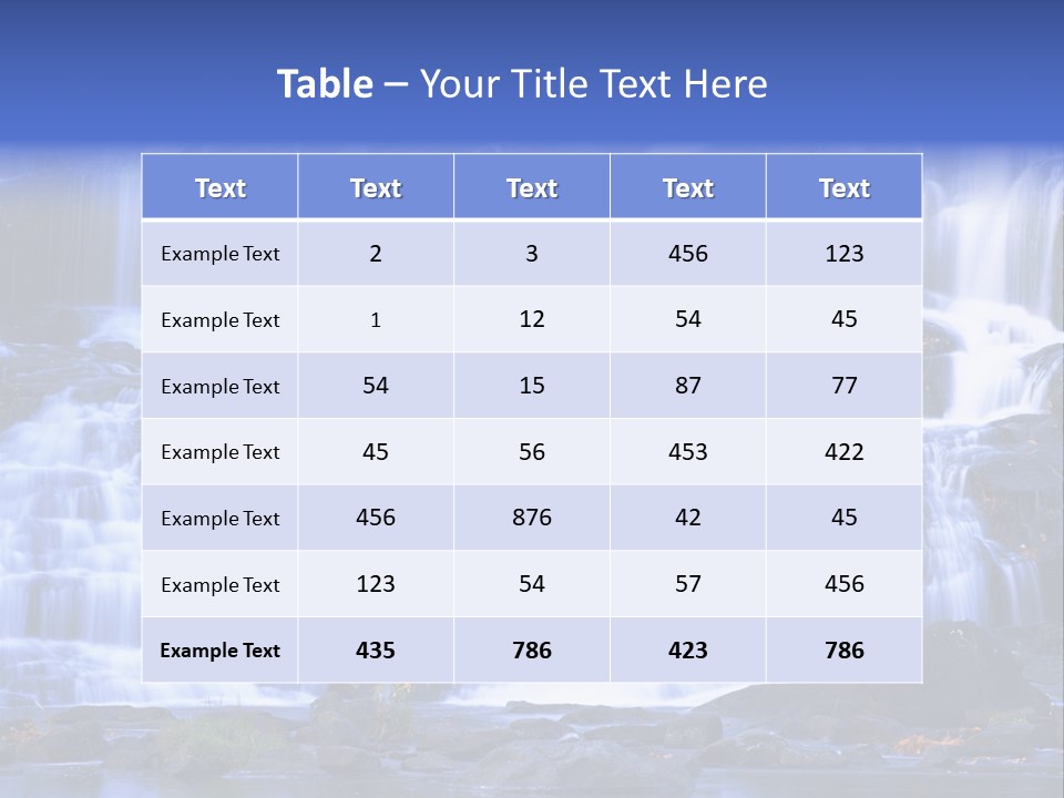 A Large Waterfall With Lots Of Water Coming Out Of It PowerPoint Template