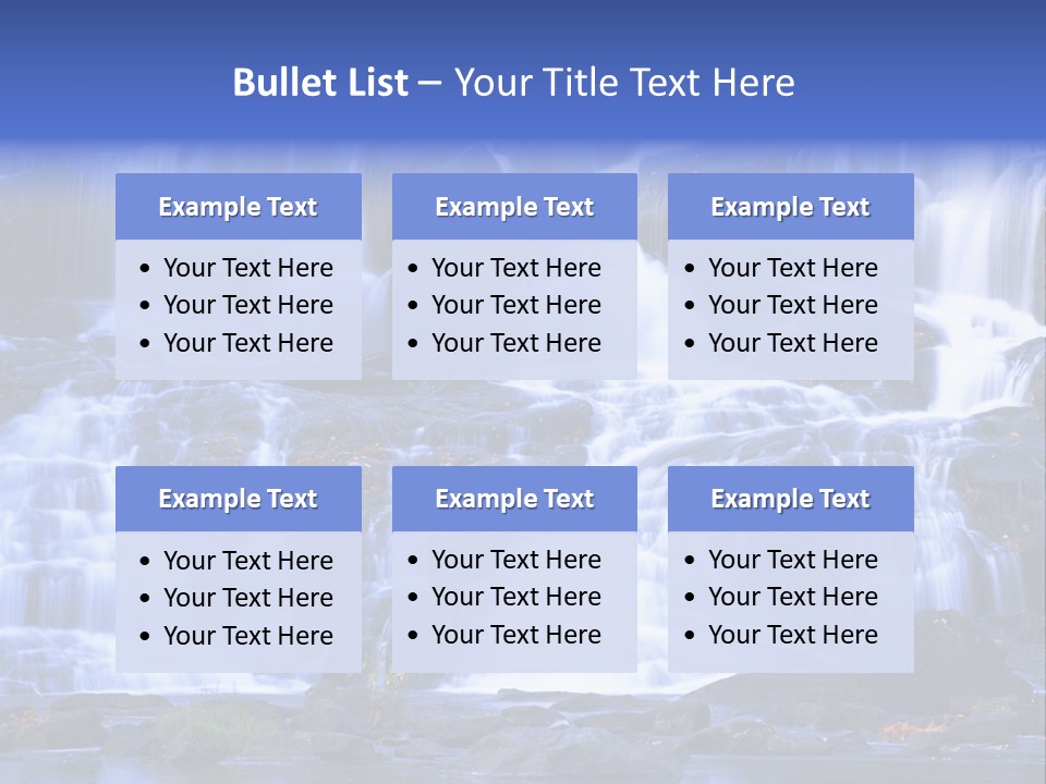 A Large Waterfall With Lots Of Water Coming Out Of It PowerPoint Template