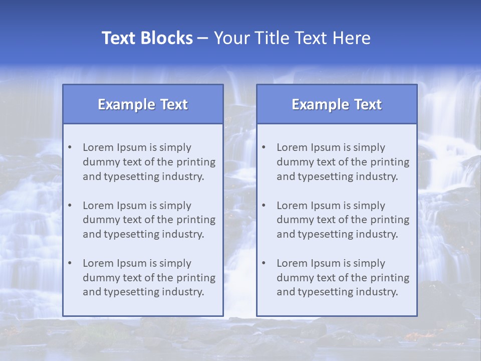 A Large Waterfall With Lots Of Water Coming Out Of It PowerPoint Template