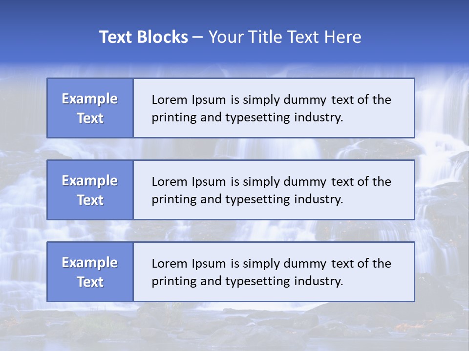 A Large Waterfall With Lots Of Water Coming Out Of It PowerPoint Template