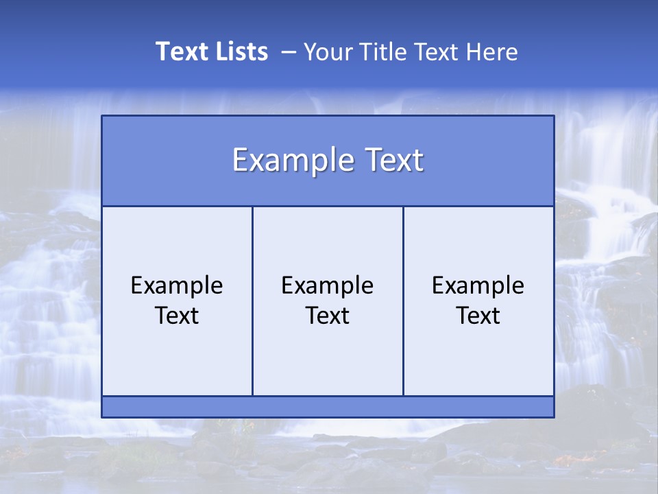 A Large Waterfall With Lots Of Water Coming Out Of It PowerPoint Template