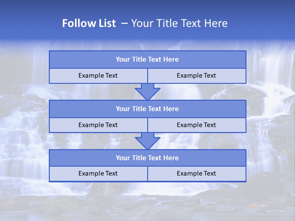 A Large Waterfall With Lots Of Water Coming Out Of It PowerPoint Template