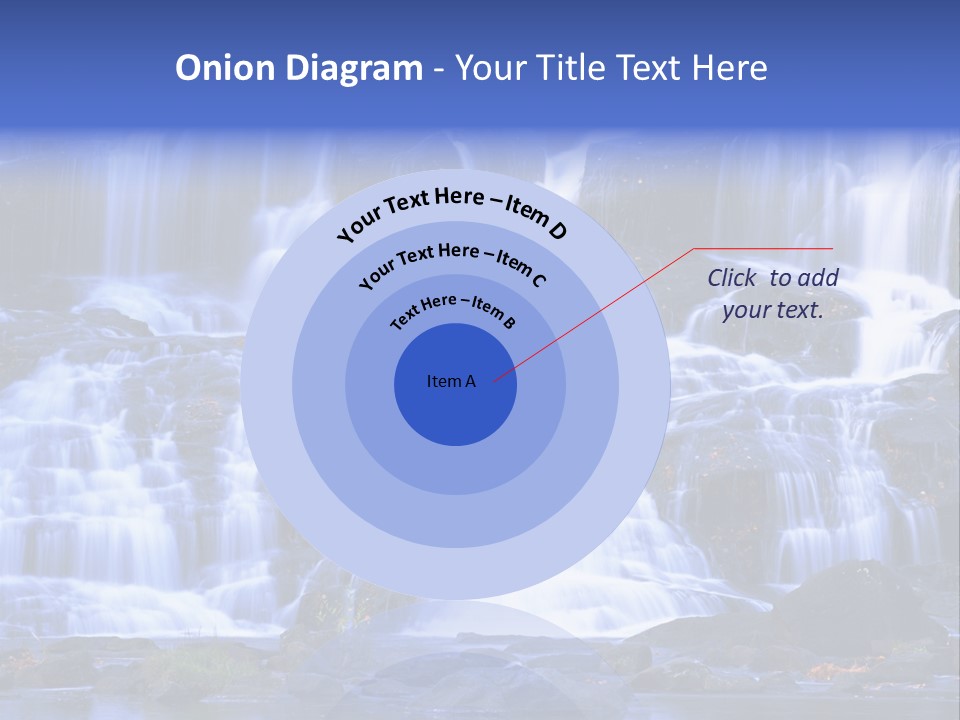 A Large Waterfall With Lots Of Water Coming Out Of It PowerPoint Template