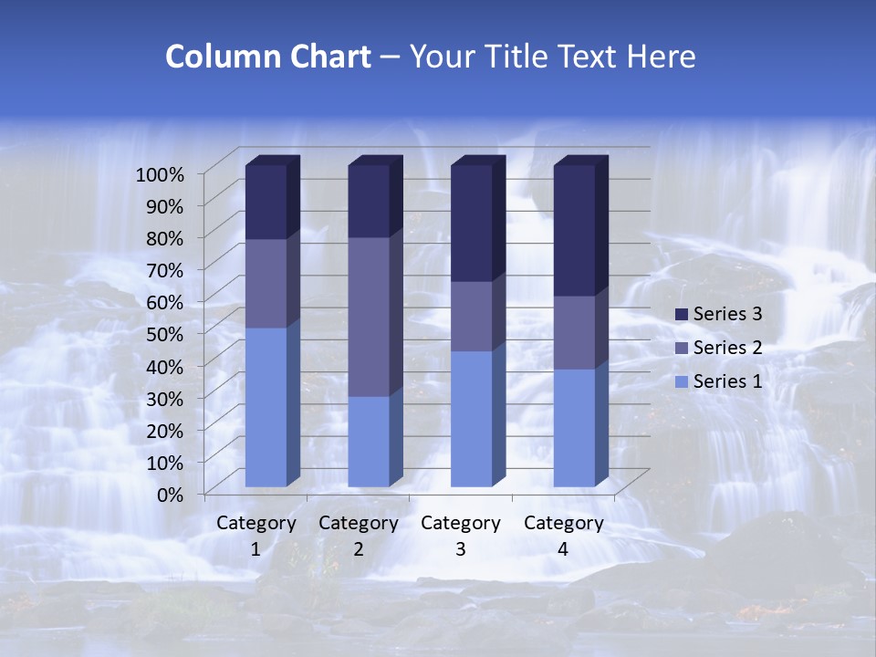 A Large Waterfall With Lots Of Water Coming Out Of It PowerPoint Template