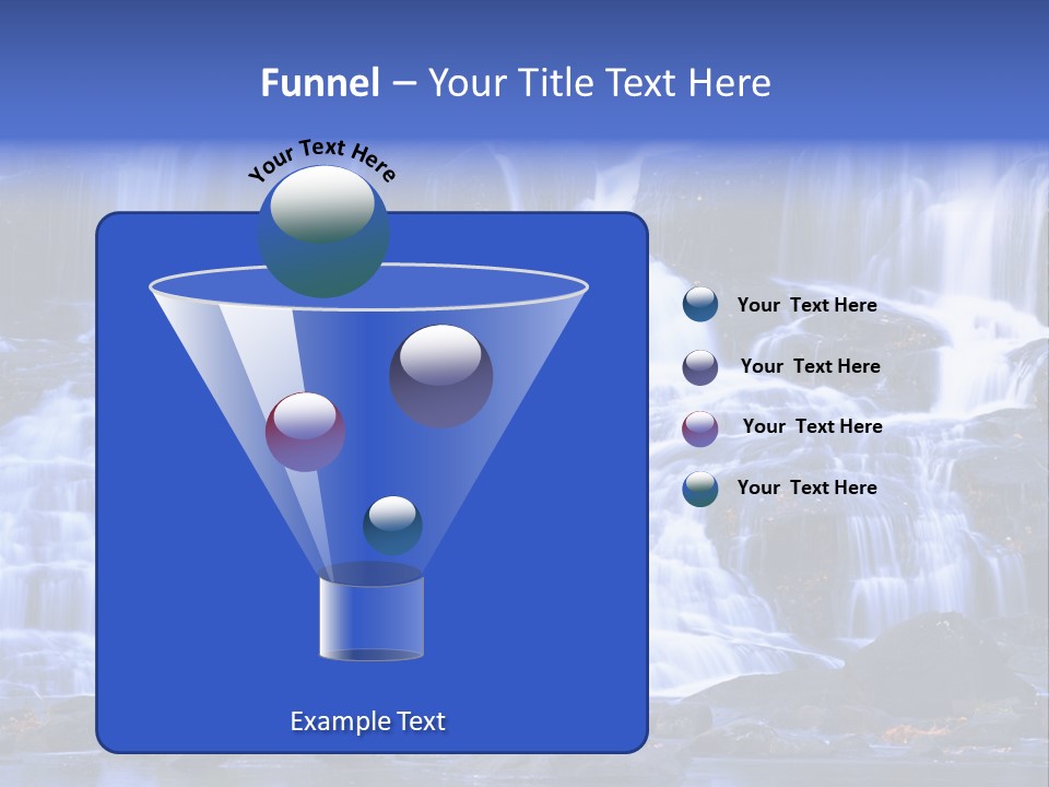 A Large Waterfall With Lots Of Water Coming Out Of It PowerPoint Template