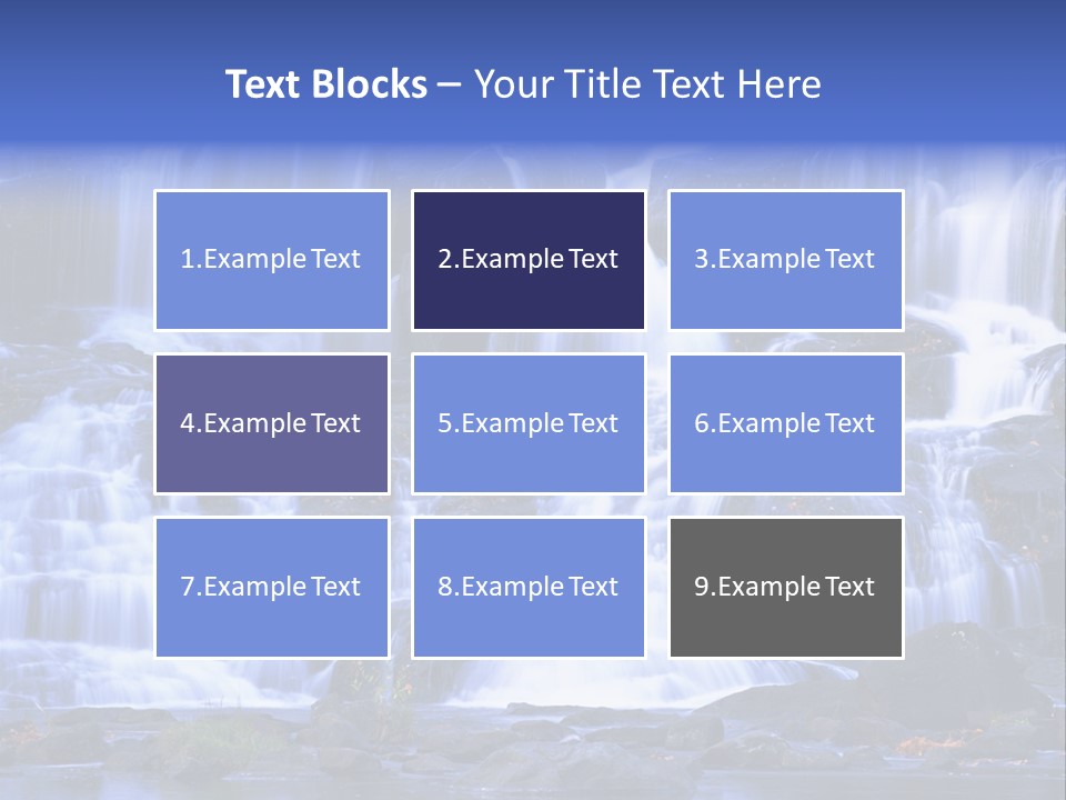 A Large Waterfall With Lots Of Water Coming Out Of It PowerPoint Template
