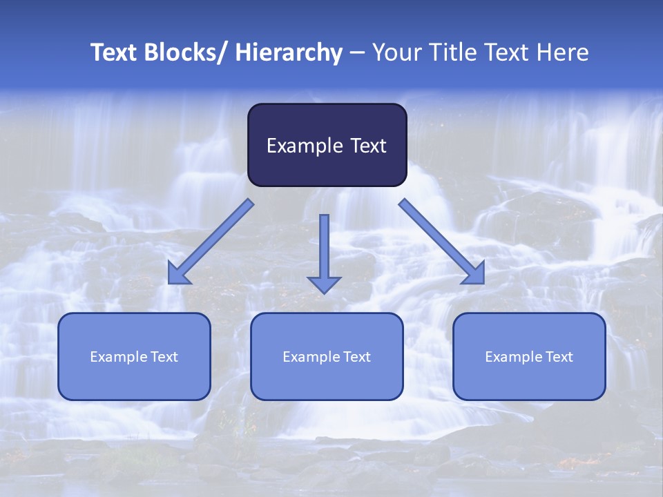A Large Waterfall With Lots Of Water Coming Out Of It PowerPoint Template