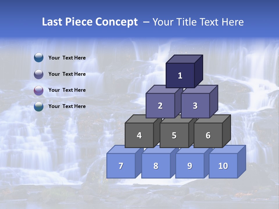 A Large Waterfall With Lots Of Water Coming Out Of It PowerPoint Template