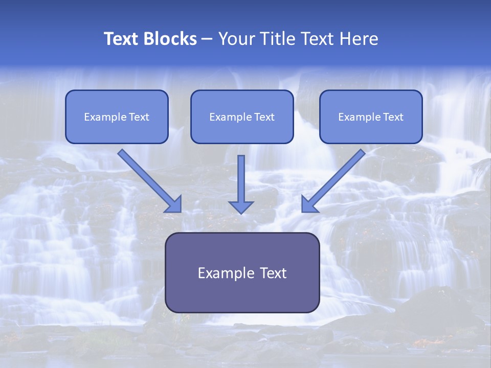 A Large Waterfall With Lots Of Water Coming Out Of It PowerPoint Template