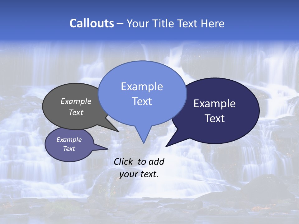 A Large Waterfall With Lots Of Water Coming Out Of It PowerPoint Template