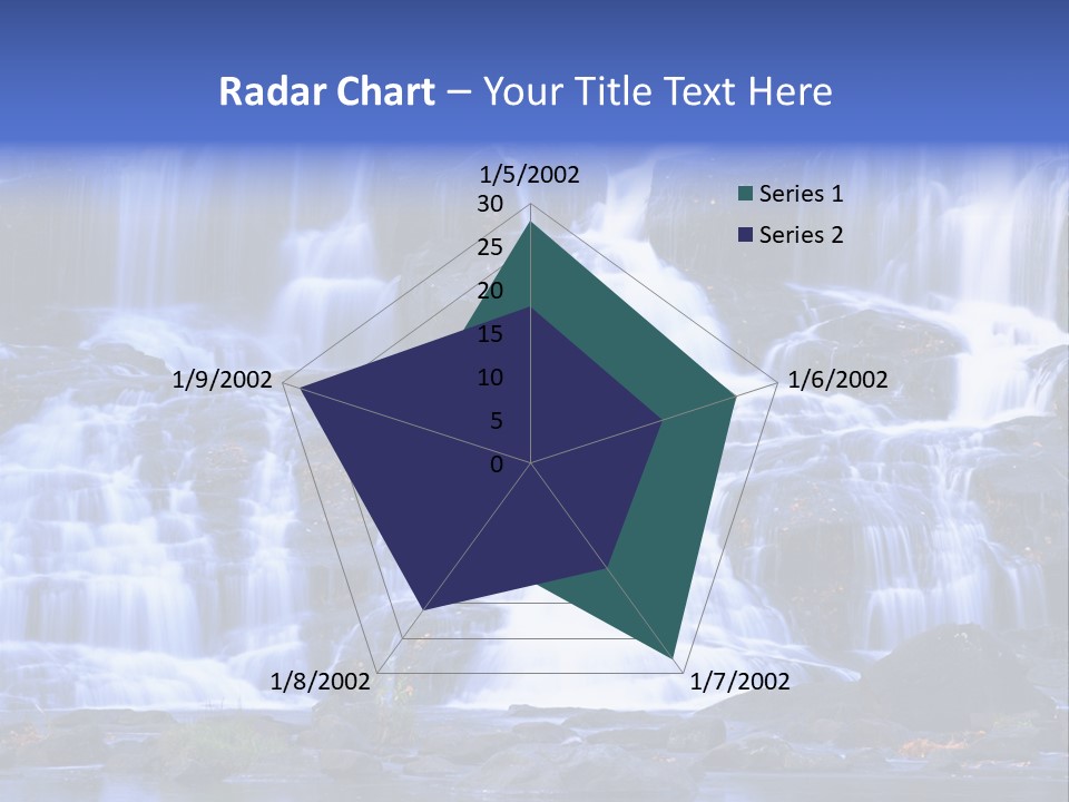 A Large Waterfall With Lots Of Water Coming Out Of It PowerPoint Template