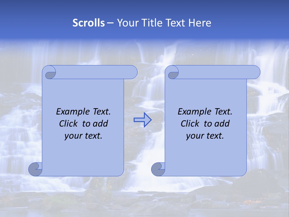 A Large Waterfall With Lots Of Water Coming Out Of It PowerPoint Template