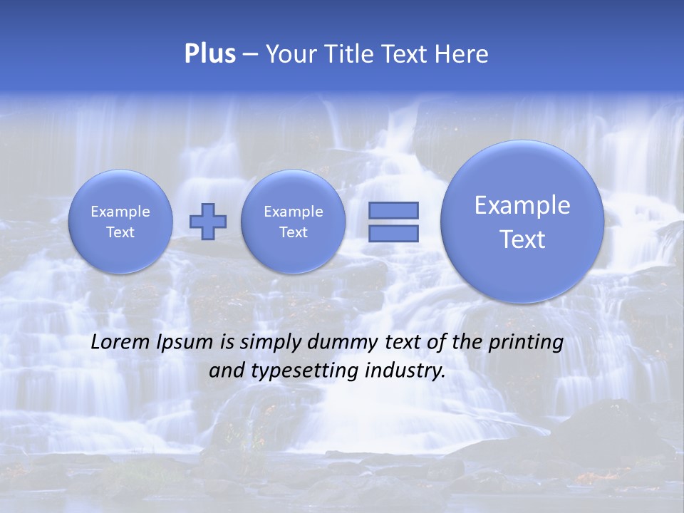 A Large Waterfall With Lots Of Water Coming Out Of It PowerPoint Template