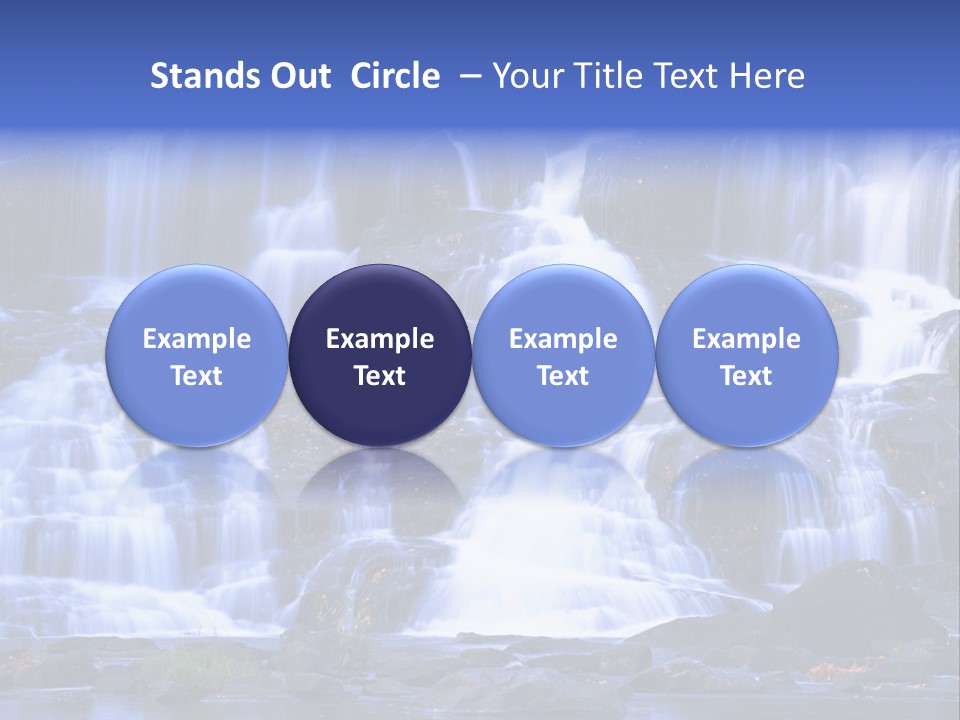 A Large Waterfall With Lots Of Water Coming Out Of It PowerPoint Template