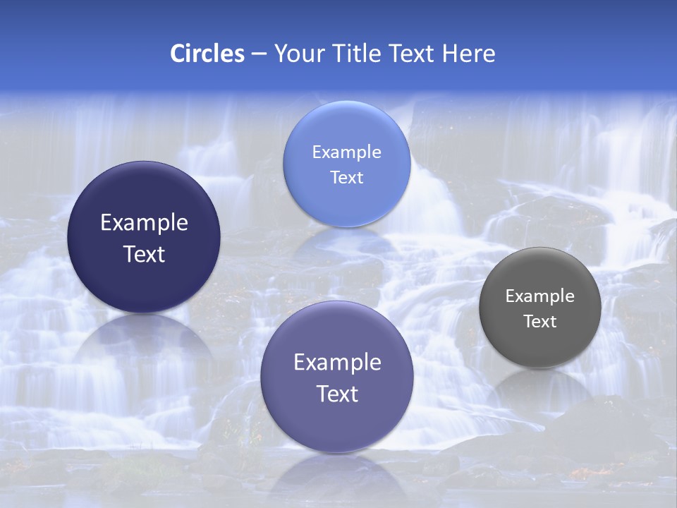 A Large Waterfall With Lots Of Water Coming Out Of It PowerPoint Template